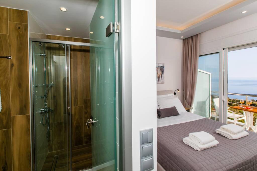 Chrysi'S Ocean View Retreat Villa Kerames ภายนอก รูปภาพ