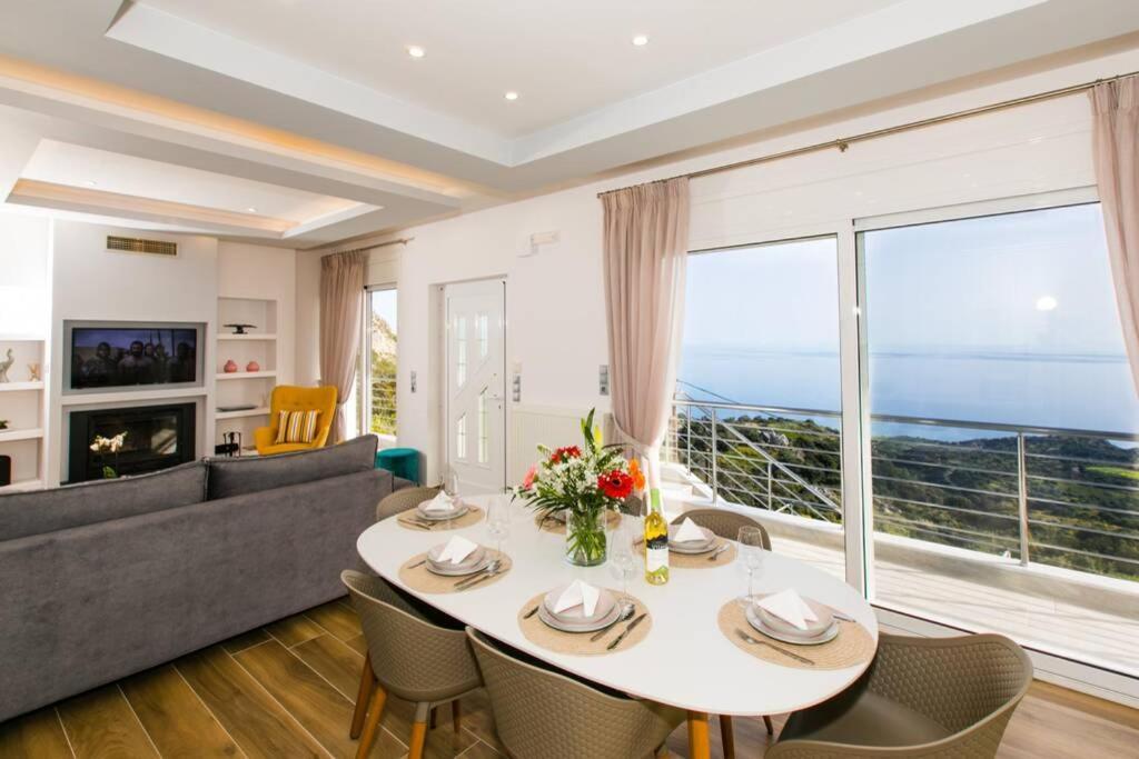 Chrysi'S Ocean View Retreat Villa Kerames ภายนอก รูปภาพ
