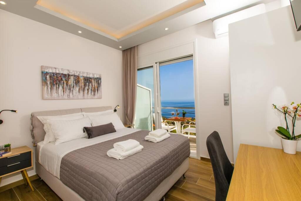 Chrysi'S Ocean View Retreat Villa Kerames ภายนอก รูปภาพ