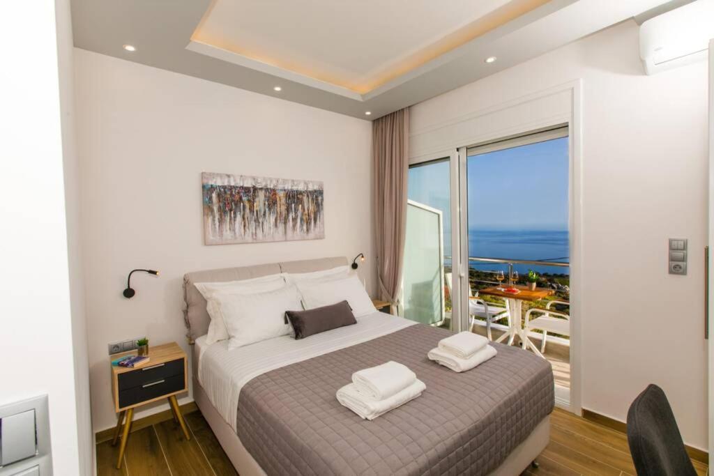 Chrysi'S Ocean View Retreat Villa Kerames ภายนอก รูปภาพ