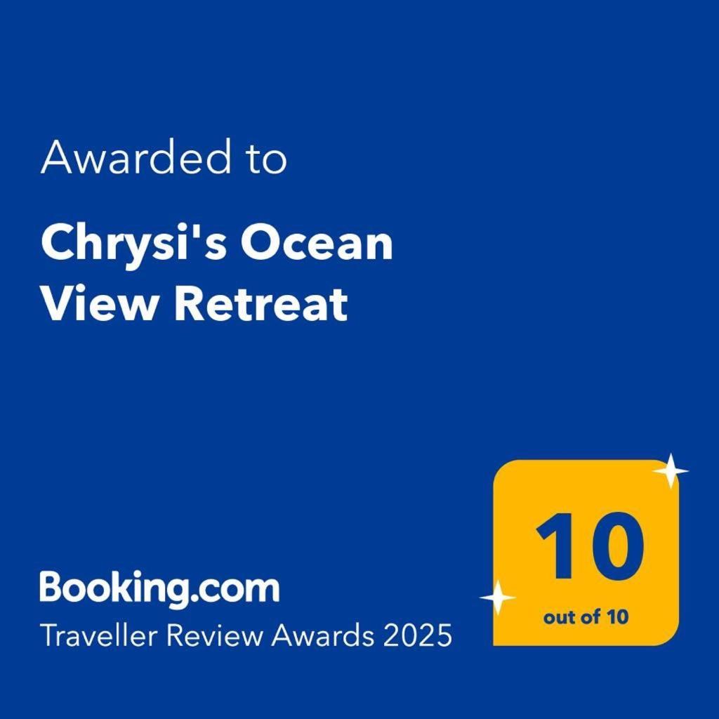 Chrysi'S Ocean View Retreat Villa Kerames ภายนอก รูปภาพ